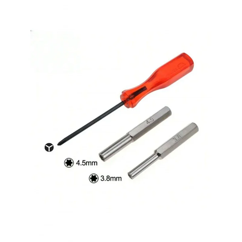 Security Screwdriver Bit Kit With 3.8mm 4.5mm Y Shape Driver, Professional Tool To Open Cartridges For N64 SF-C GB NES NG-C SNES