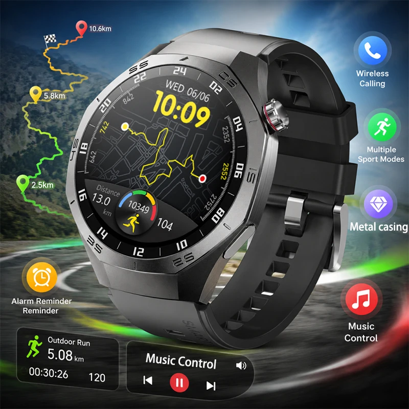New products: Business smartwatch, sports smartwatch, metal body, silicone strap, hundreds of watch faces to choose from, suppor
