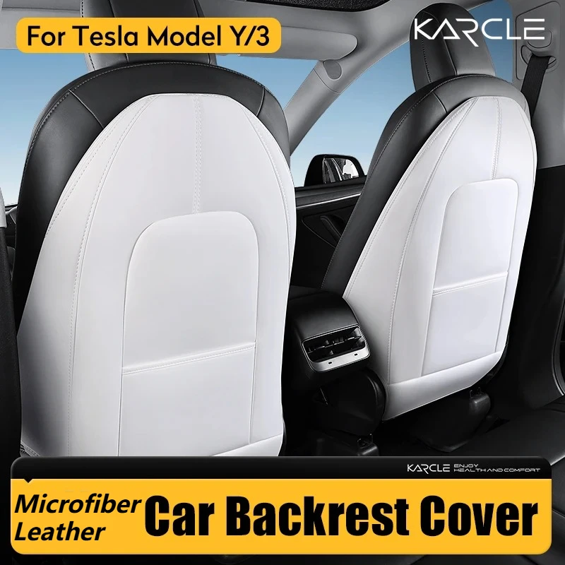 

2pcs Car Seat back Protector for Tesla Model Y/3 Full-Cover Design, Essential Back Protection Accessory Original Vehicle Size