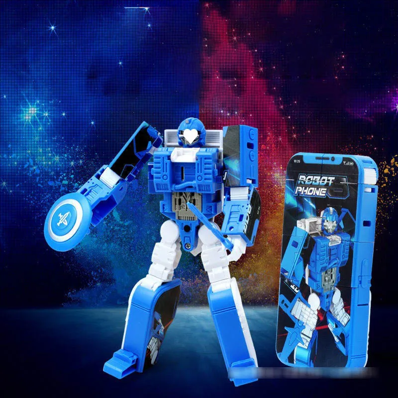 Jouet de déformation pour enfants, Simulation de téléphone portable, Robot de déformation 2 en 1, articulations, modèle de jouet mobile, ornements de bureau, cadeaux pour garçons