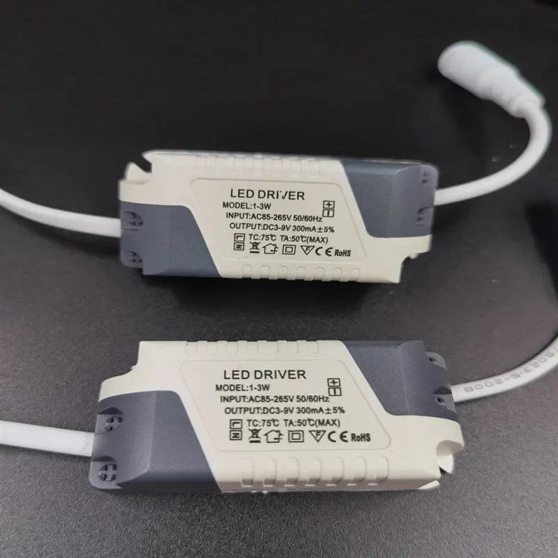 1-3W  LED Power Supply Unit Lighting Transformers For LED Lights DIY Panel Lamp Driver DC LED Driver