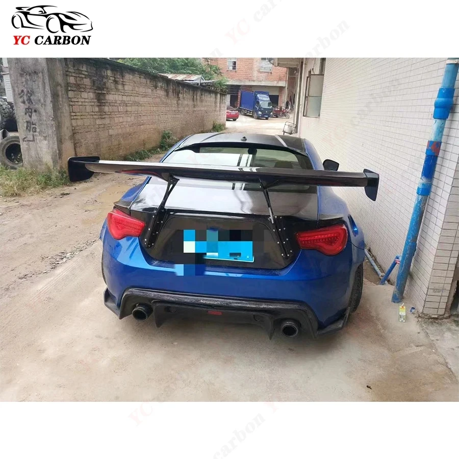 For Toyota GT86 Subaru BRZ 2012-2019 Rocket Rabbit Style Carbon Fiber Rear Spoiler Rear Wing Tail Trunk SpoilersTail fins