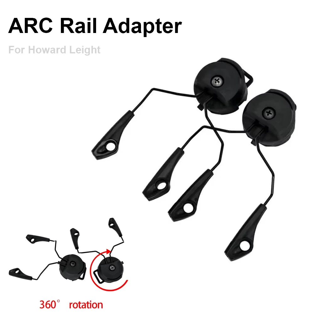 Electronic Earmuf Helmet Rail Adapter Tactical headphone Stand for Howard Leight Impact Sport hunting shooting headset Accessory