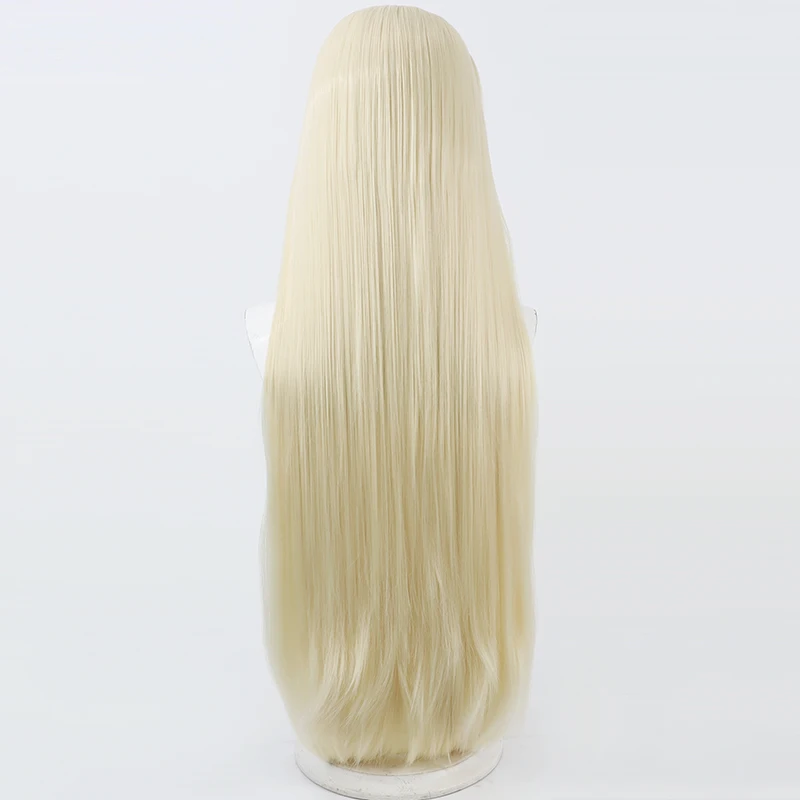 Lucullus Celestin Cosplay Wig Kuroinu Blonde 100cm Long Heat Resistant Synthetic Hair Halloween Party Role Play + Free Wig Cap view 5
