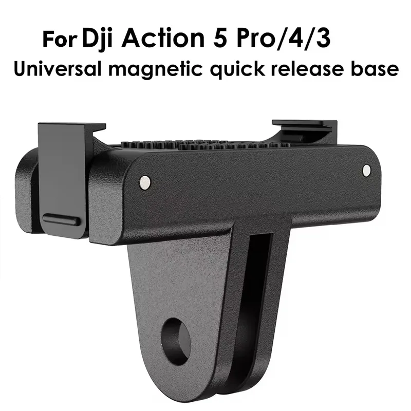 حامل مغناطيسي لـ DJI Osmo 360 Action 5Pro 4 3 قاعدة محول سريعة الإصدار لكاميرا DJI Action 5 Pro ملحقات الإصدار السريع