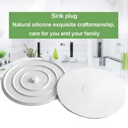 Large Silicone Bathtub Stopper Leakage-proof Drain Cover Sink Hair Stopper Tub Flat Plug Bathroom Accessories