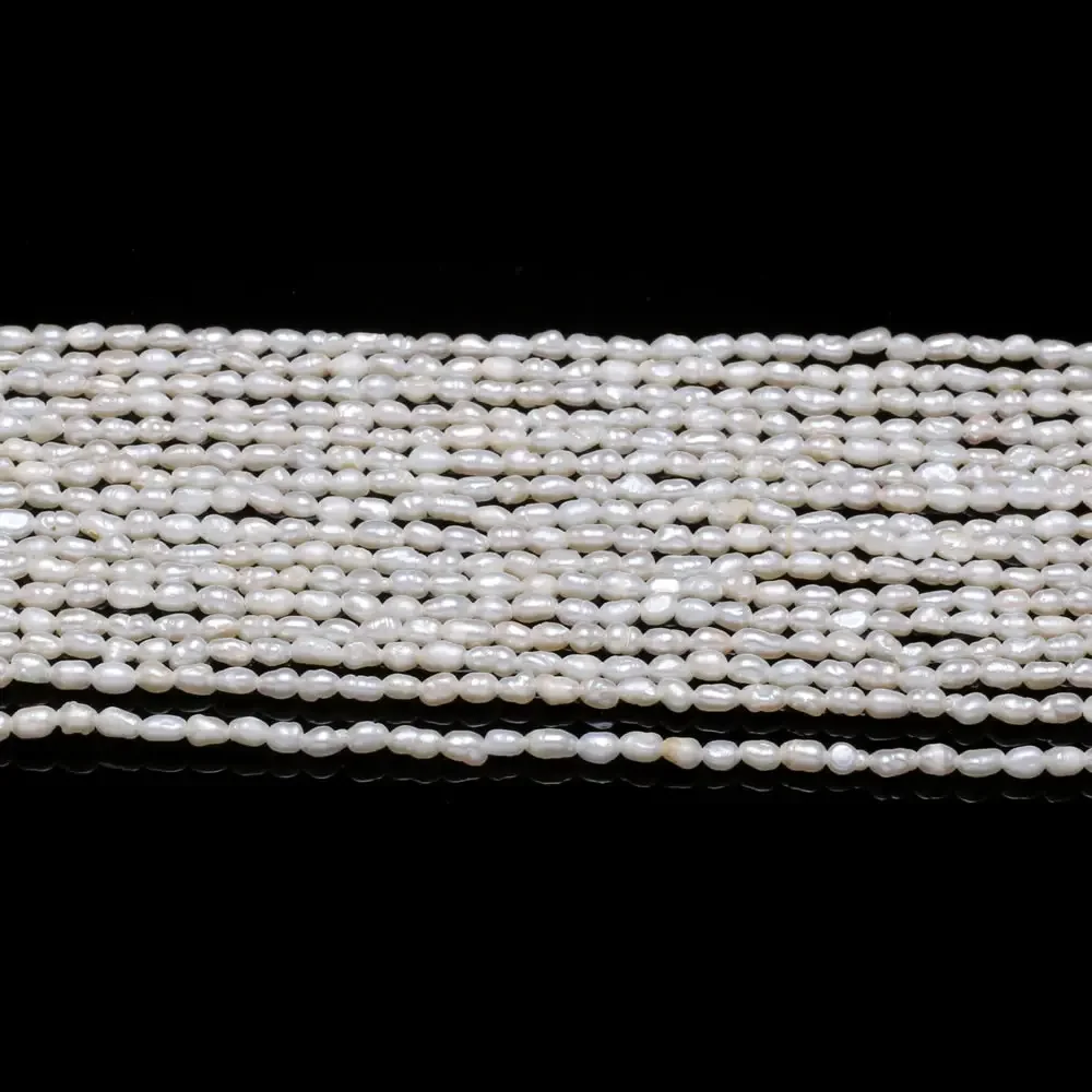 Natural Freshwater Pearl Beads High Quality irregular shape Punch Loose Beads for DIY Necklace Bracelet Jewelry Making 2-2.5mm