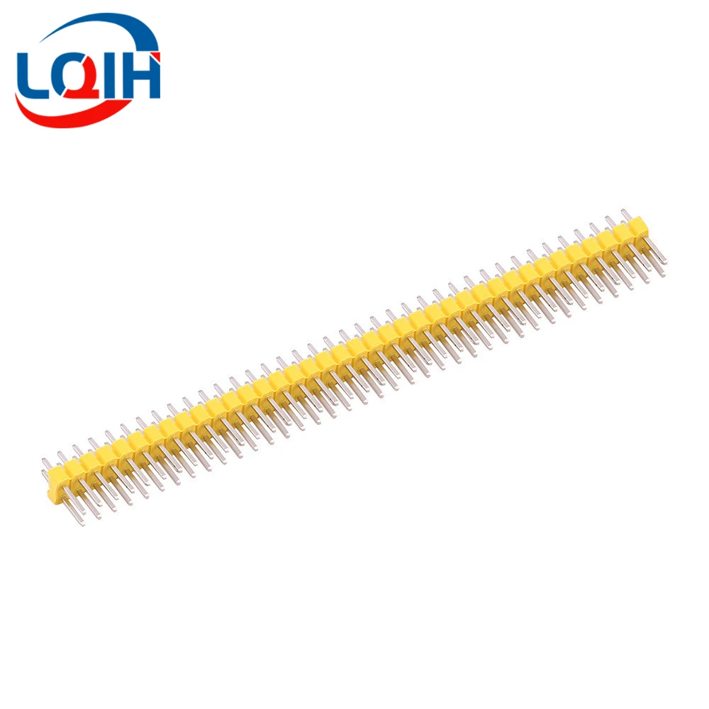 5PCS 2*40 Pin Breakable Cabeçalho Pin 2.54mm Linha Dupla Masculino Cabeçalho Conector Kit PCB Pin Strip para Arduino