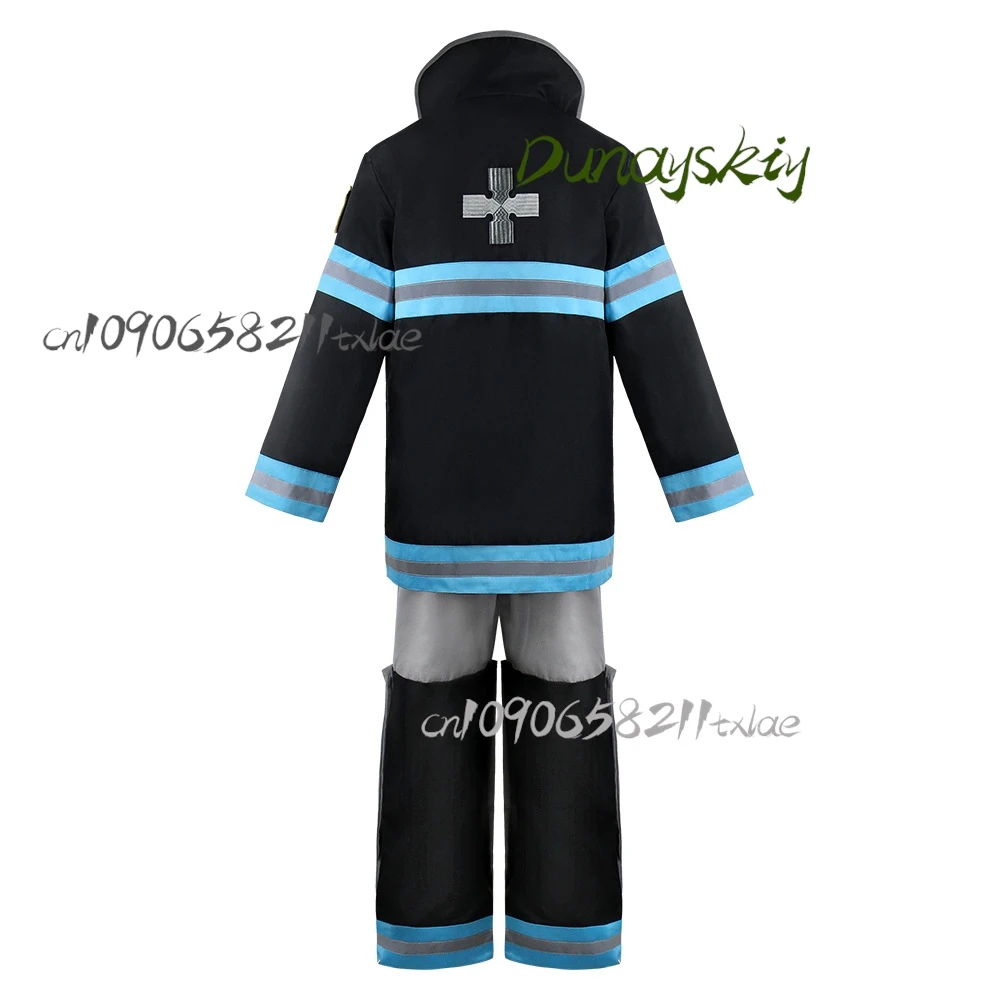Fire Force Arthur Boyle Cosplay Costume 8th Special Fire Brigade Uniform Wig Excalibur Sword Halloween Anime Roleplay Outfit