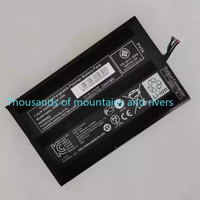 

Новый аккумулятор для ноутбука GND-D20 для планшетных ПК Gigabyte S1080, серия GND-D20, 7,4 В, 29,6 Втч, 4000 мАч