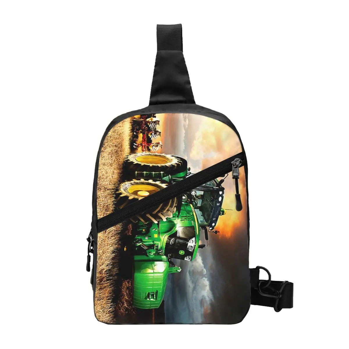 

Custom Tractor Sling Chest Bag Shoulder Crossbody Backpack for Men Traveling Daypack