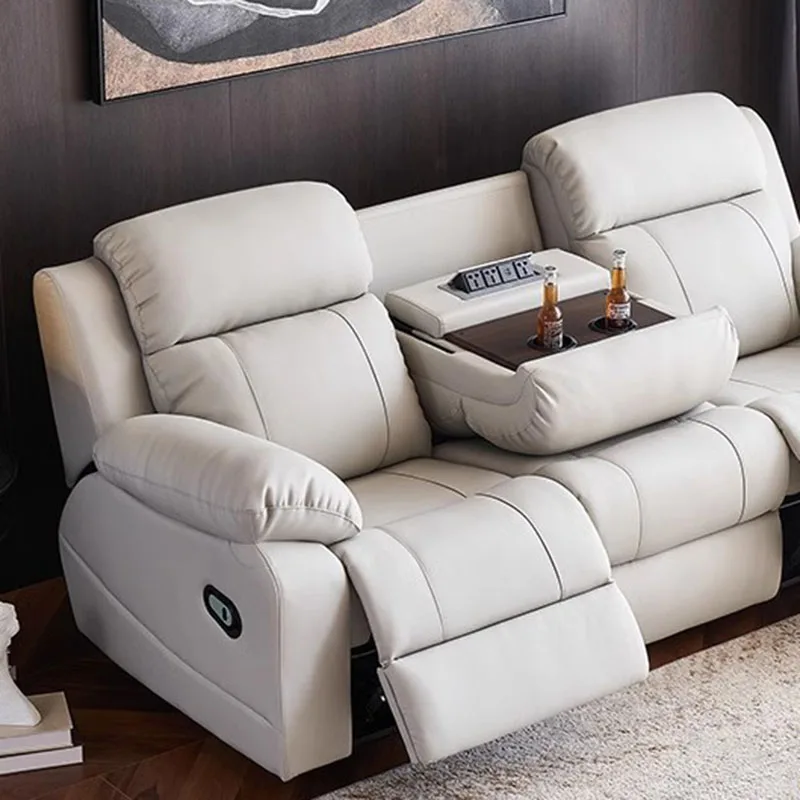 Kanapa Lazy Power rozkładana sofa skórzana masaż okazjonalna moc rozkładana sofa Puffs Sofa De Masajes meble do salonu