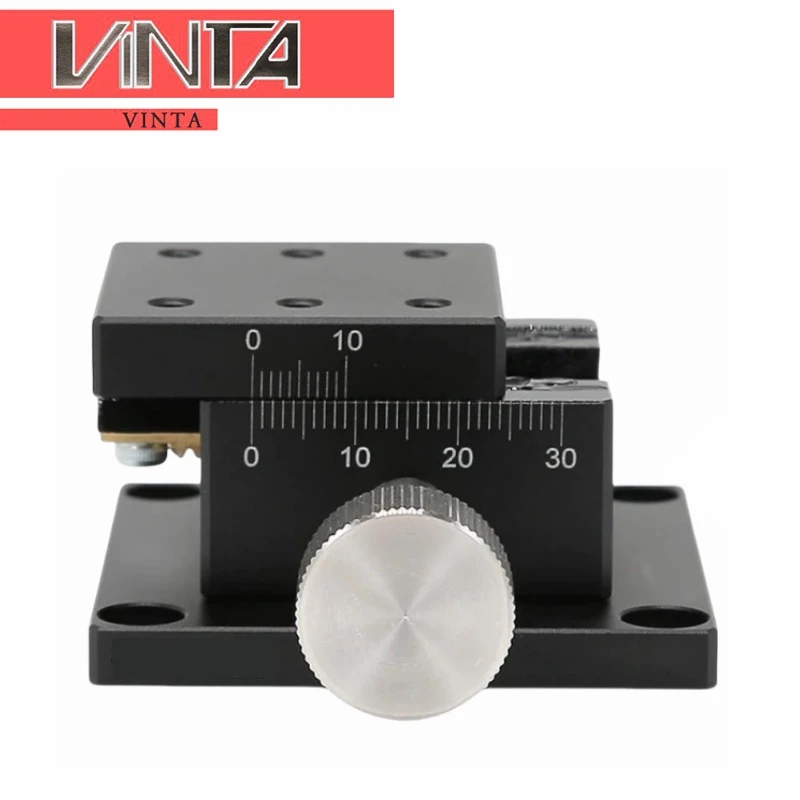 X Axis LWX4040 Dovetail Groove Fine Tuning Platform Guided Manual Shift Platform Gear Drive Knob Adjustment Slide XWG40