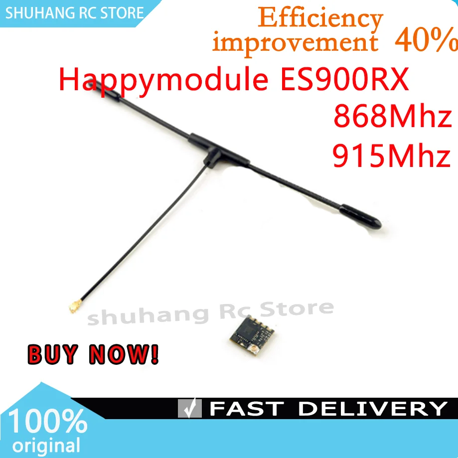 HappyModel ES900RX Receiver 915Mhz/868Mhz 5V Daya Kembali 50mW Ringan untuk Pesawat RC FPV Drone Jarak Jauh Suku Cadang DIY