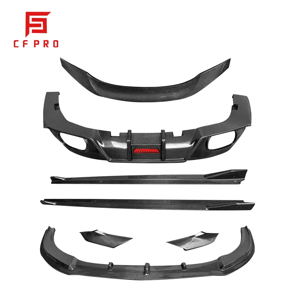 Carbon Fiber Front Bumper Lip Side Skirt Rear Bumper Diffuser Rear Spoiler For BMW Z4 G29 2019- Bodykit