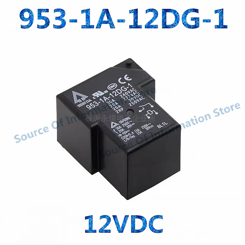 5Pcs, Relay 953-1A-5DG/12DG/24DG-1 5VDC, 12VDC, 24VDC, 4Pin, 30A