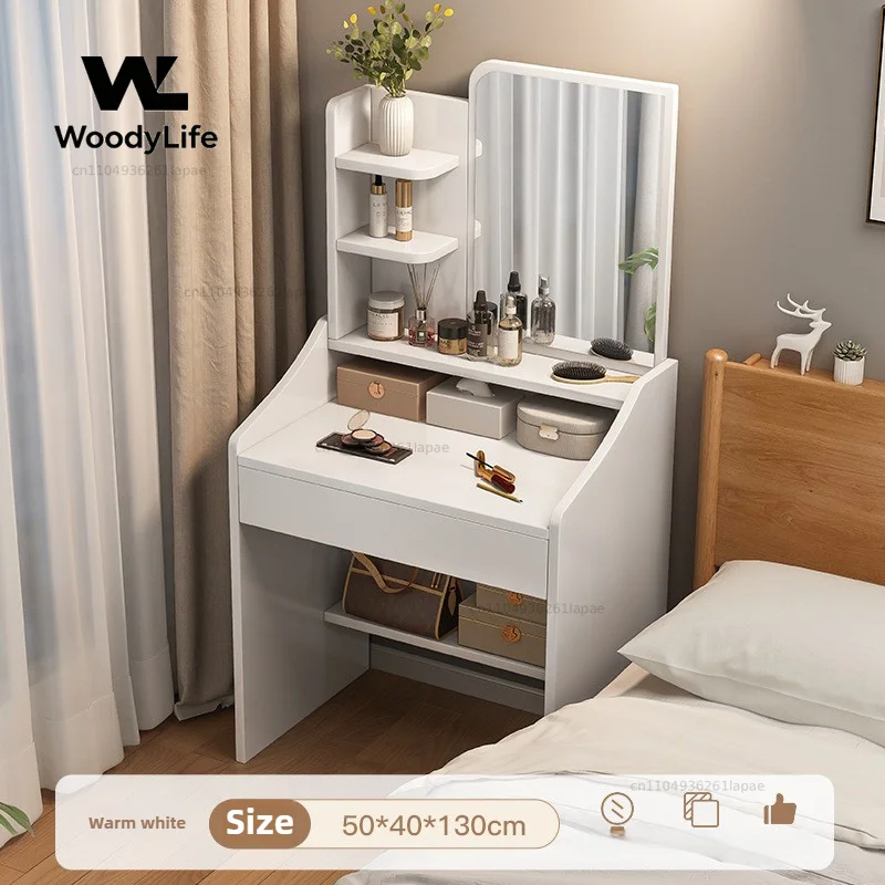 Dresser household bedroom with mirror makeup table small apartment storage makeup table view 6
