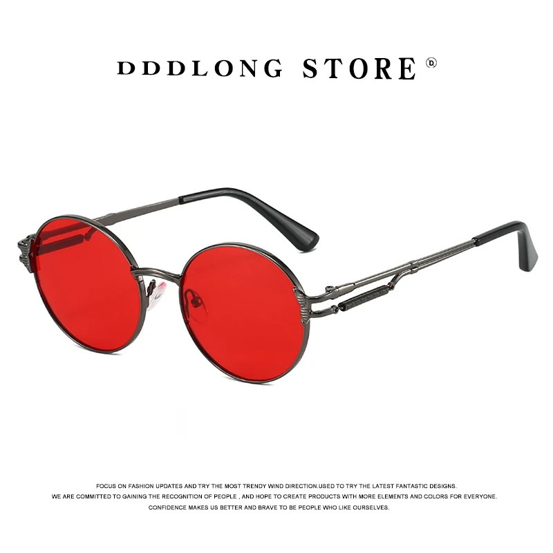 

DDDLONG ретро модные солнцезащитные очки в стиле панк для вечеринок, женские и мужские солнцезащитные очки, классические винтажные солнцезащитные очки UV400, уличные оттенки D706