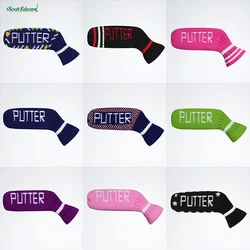 Scott Edward Knitted Putter Cover, Sacos de golfe decorativos, Fits Golf Blade Putters, Bonito e macio, 1 Pc in Pack