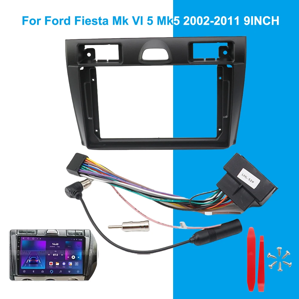 

9 Inch Android Car Radio Multimedia Screen Installation Kit for Ford Fiesta Mk VI 5 Mk5 2002-2011