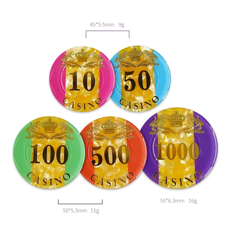 Profession elles Casino 760 stücke Baccarat Chip Set Luxus drei Schichten Acryl Poker Chips