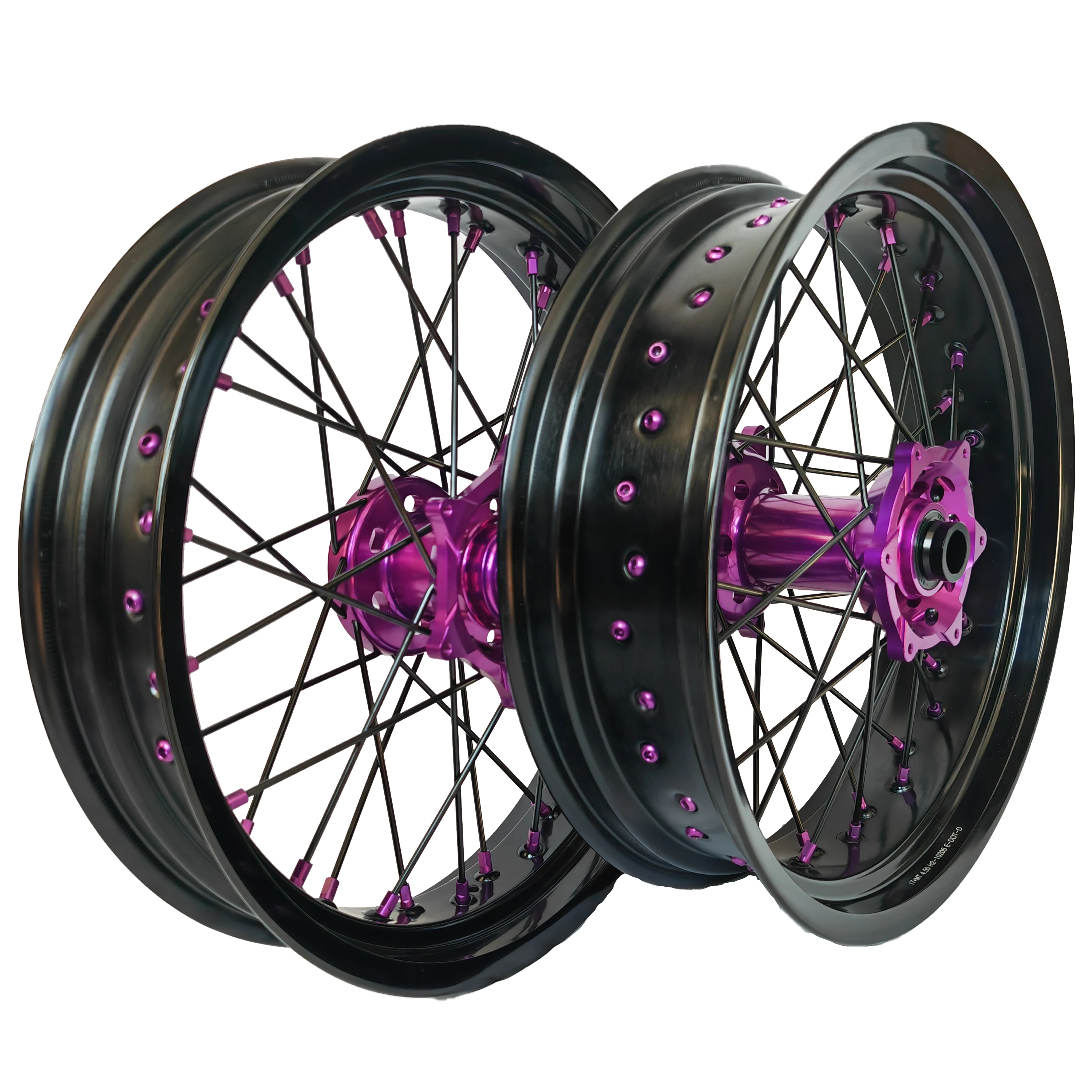 

Для EXC SXF SX 250 300 450 17 дюймов 36 спиц анодирующий сплав мотоциклетные спицы колеса супермото колеса для KTM