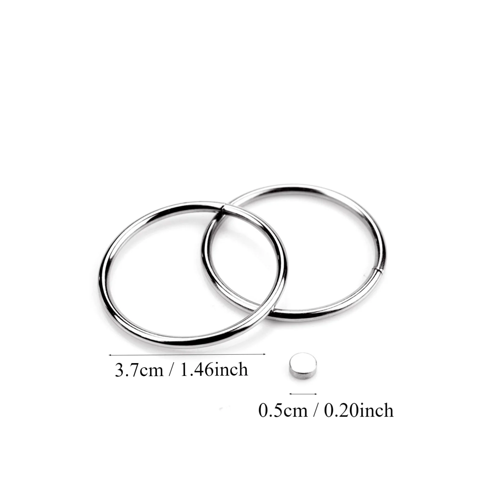 Super Power Double Rings Magic Tricks Mighty Twin Ring Illusions Gimmicks Mentalism Props Close-up Magic Easy Metal