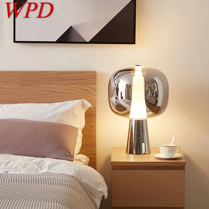 

WPD Nordic Modern Glass Table LampFashionable Luxury Living Room Bedroom Personality Creative LED Decoration Desk Light