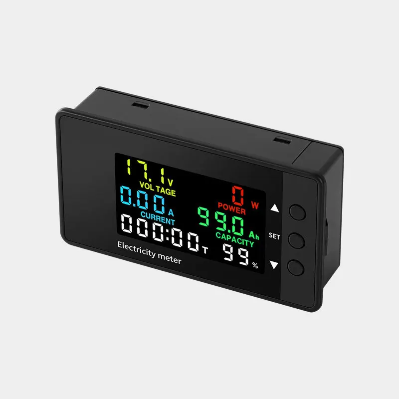 Imagem -05 - Multifuncional Led Digital Medidor Elétrico Voltímetro Amperímetro Tensão Corrente dc 7.5100v 20a 100a 200a 300a 6in 1