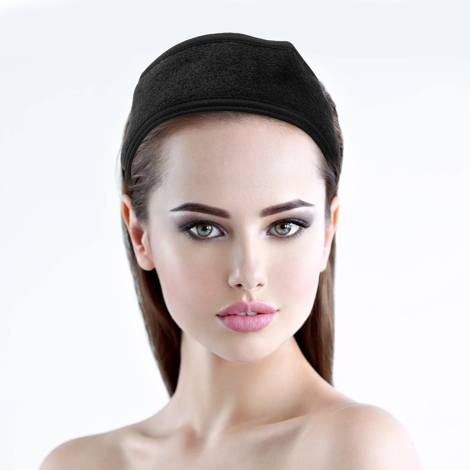 

3Pcs Cloth Headbands 23.6x3.3Inch Elastic Comfortable Hair Strap Headdress Facial Spa Accessories Women Make Up Shower