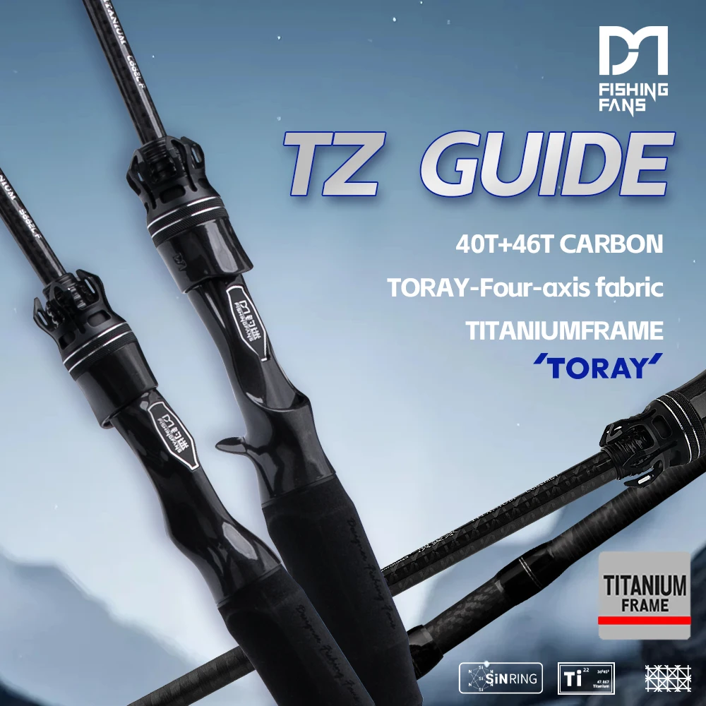 

FISHINGFANS PERFORMER 46T CARBON TITANIUM FRAME TZ GUIDE TORAY 4 AXIS CROSS CARBON L ML POWER 9KG DRAG 2-10g 7-24g FISHING ROD