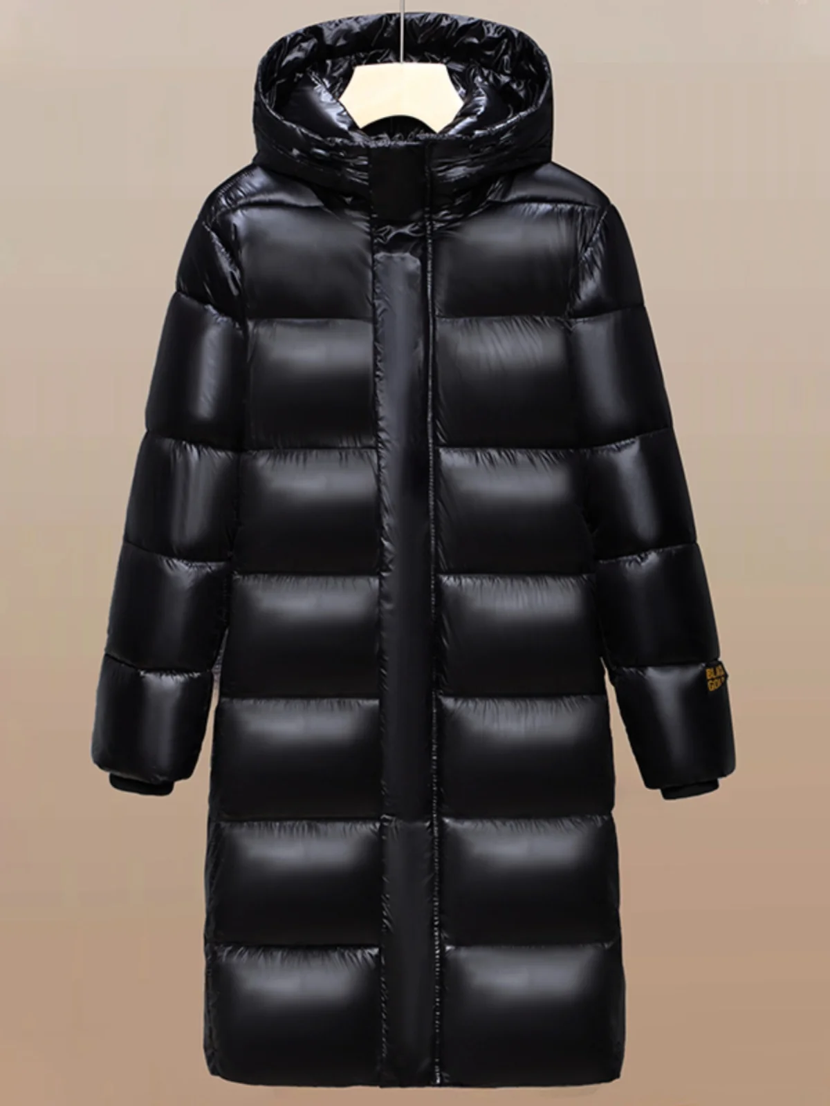 Ultra-Thick down Cotton Jacket Hooded Long Over-Knee Extreme Cold Couples Style Women's Fashion Commute Korean Version