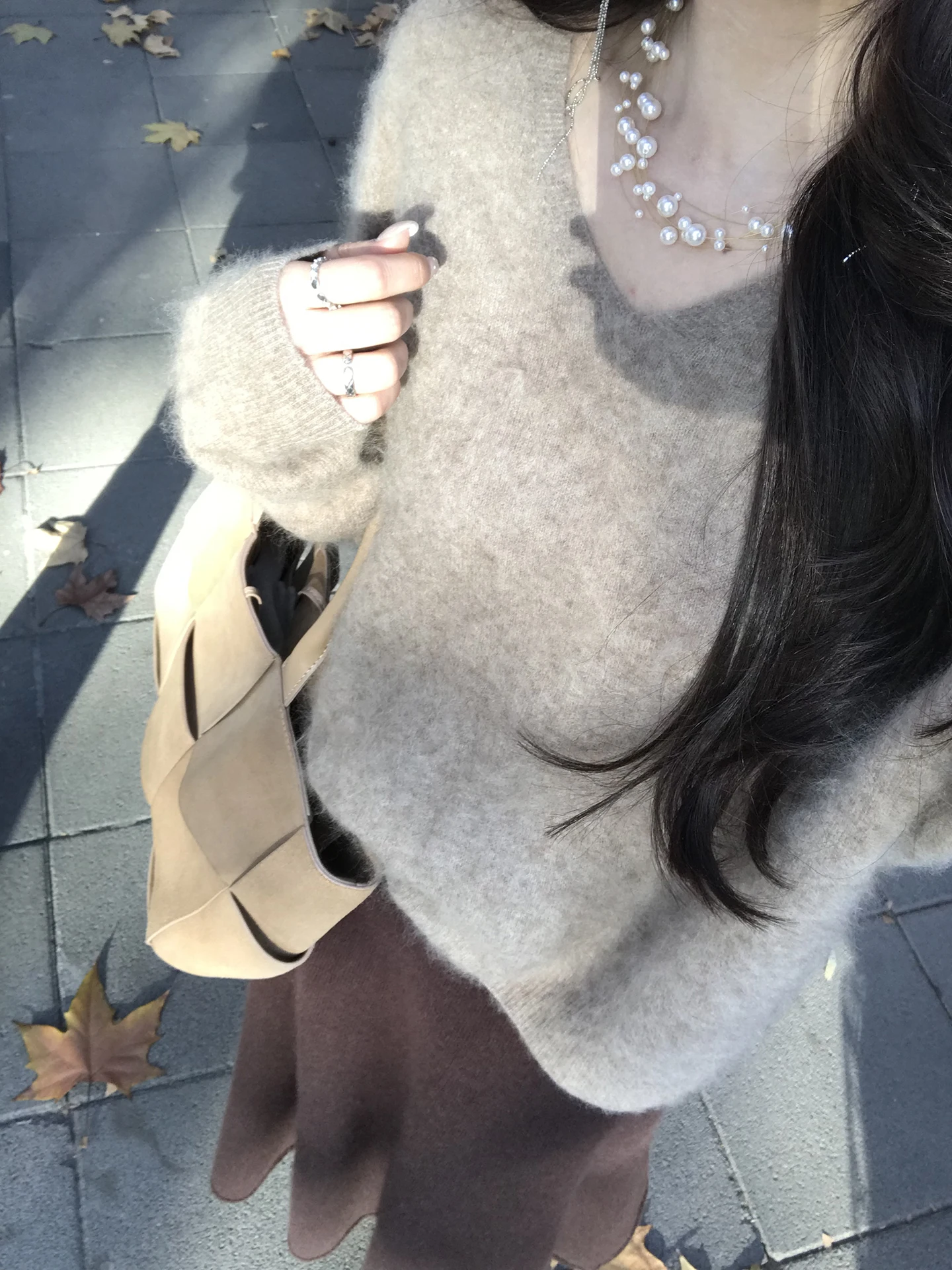 

Женский вязаный свитер Lazin Sle с V-образным вырезом из мягкой шерсти, флис, зима 2025, новинка, повседневный, с длинными рукавами