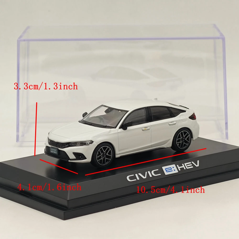 Hobby Japan 1:43 voor CIVIC (FL4) e:HEV Platinum White(P) HJ433003W Diecast Model Auto Miniatuur Limited CollectionToy voertuig