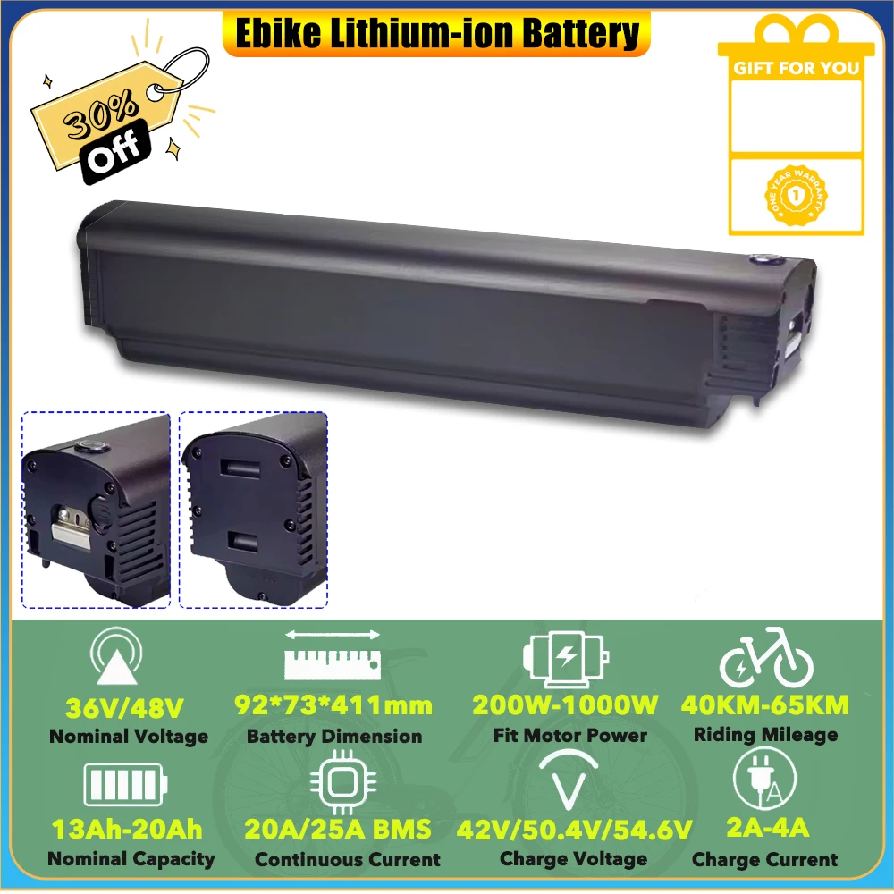 

Lithium-ion Battery 48V 13Ah 14Ah 15Ah 16Ah 17.5Ah Moma WP-DS Integrated Battery for WPDS Batteries 250W Moma EMTB Batterie