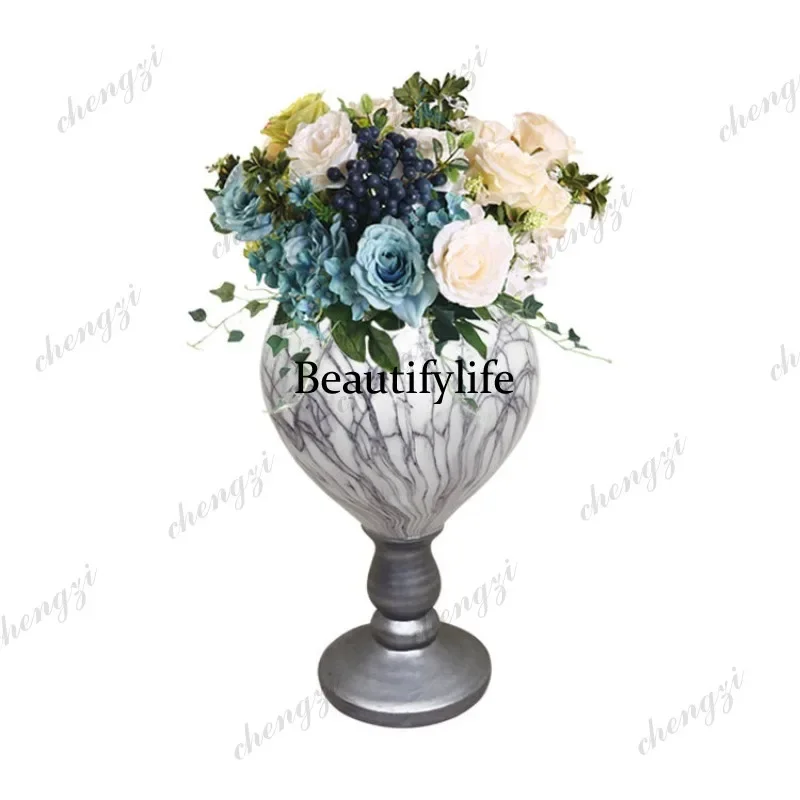 03 exquisite and small countertop simulated flower device, vase decorative ornament in living room study