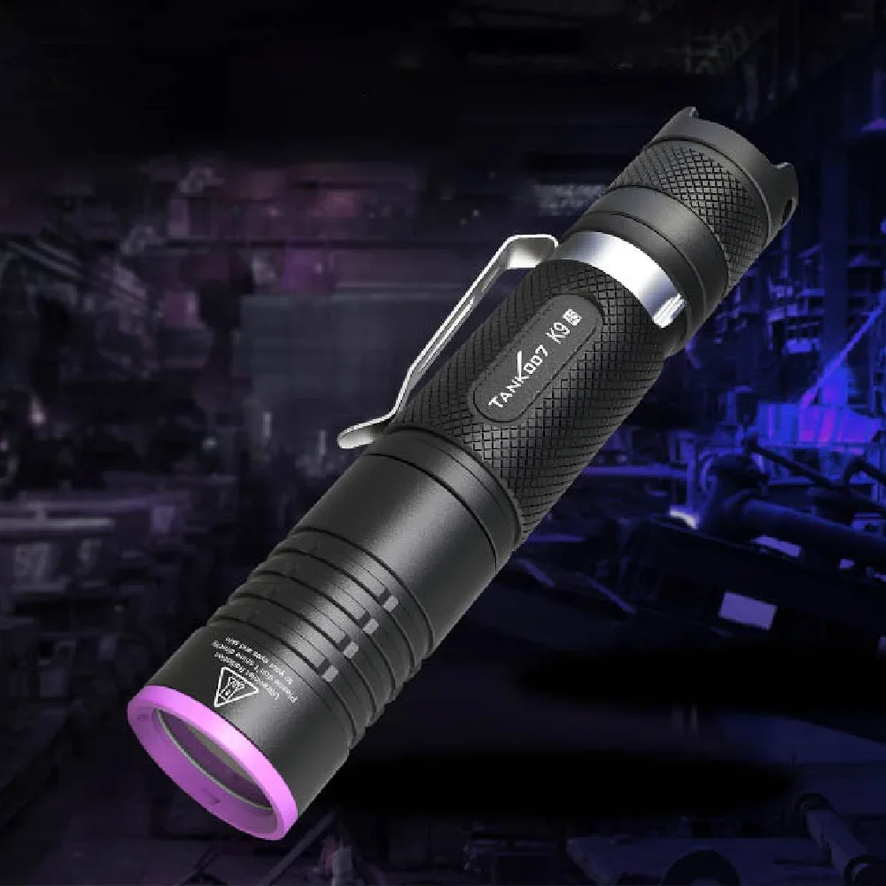 007 UV Flashlight 365nm High Power UV LEDs Rechargeable Flashlight