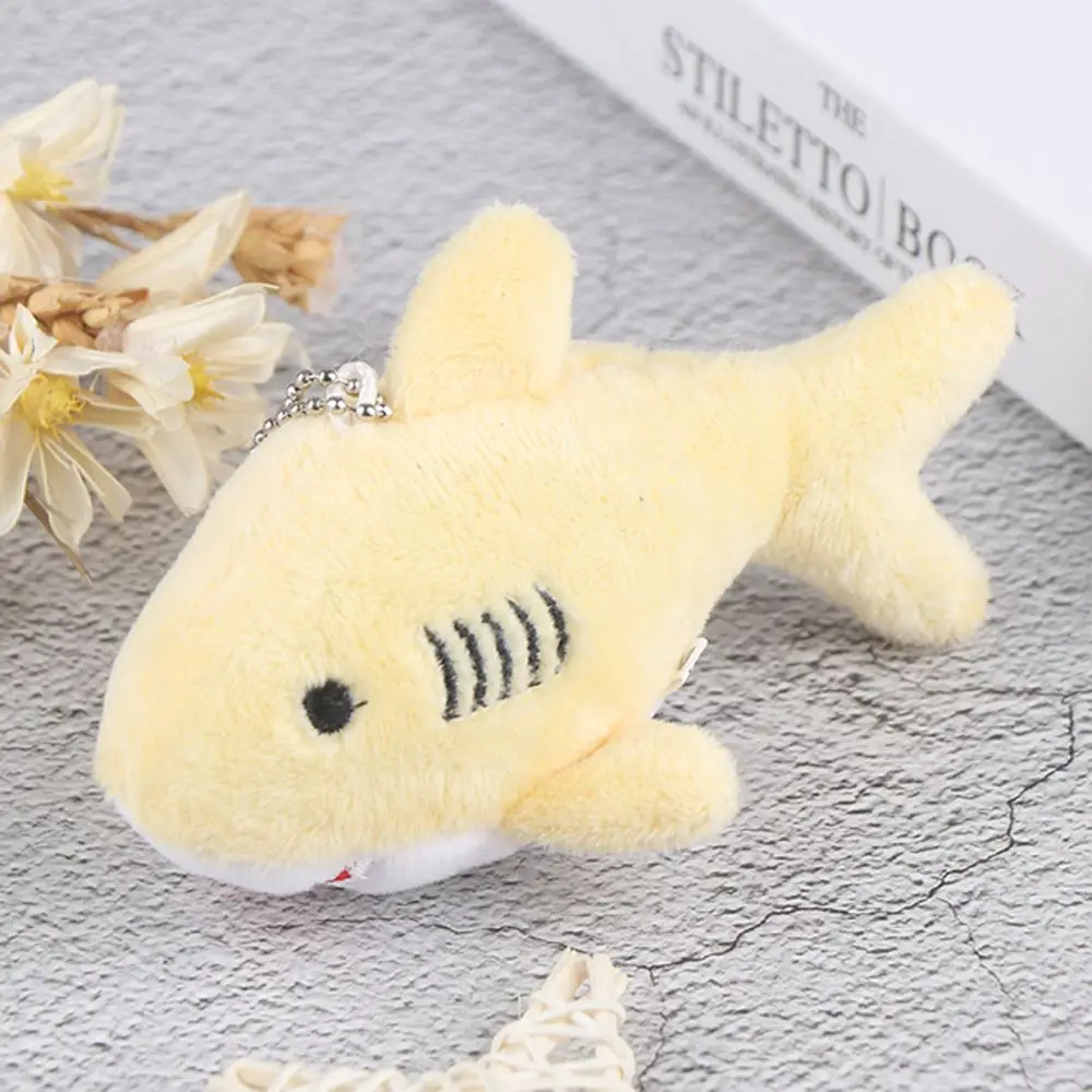 Toy Cartoon Bag Pendant Simulation Shark Shark Keyring 12CM Shark Plush Toy Ocean Animal Shark Key Chain Key Chain Pendant