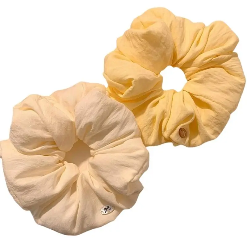 1/2 Stück Elegantes, Einfarbiges, Großes, Weiches Haargummi für Frauen und Mädchen, Süßes Haar-Accessoire, Elastisches Haarband, Haarband, Haar-Accessoires – Detail 7