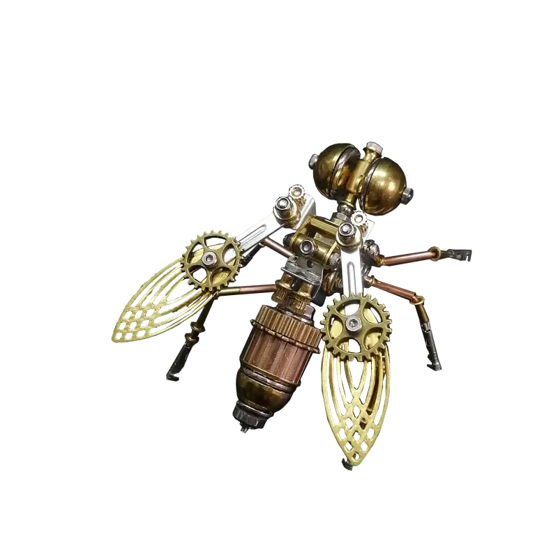 

Steampunk Mechanical Insects DIY Little Bee Metal Model Kit Creative Assembly Handmade Toy for Boys