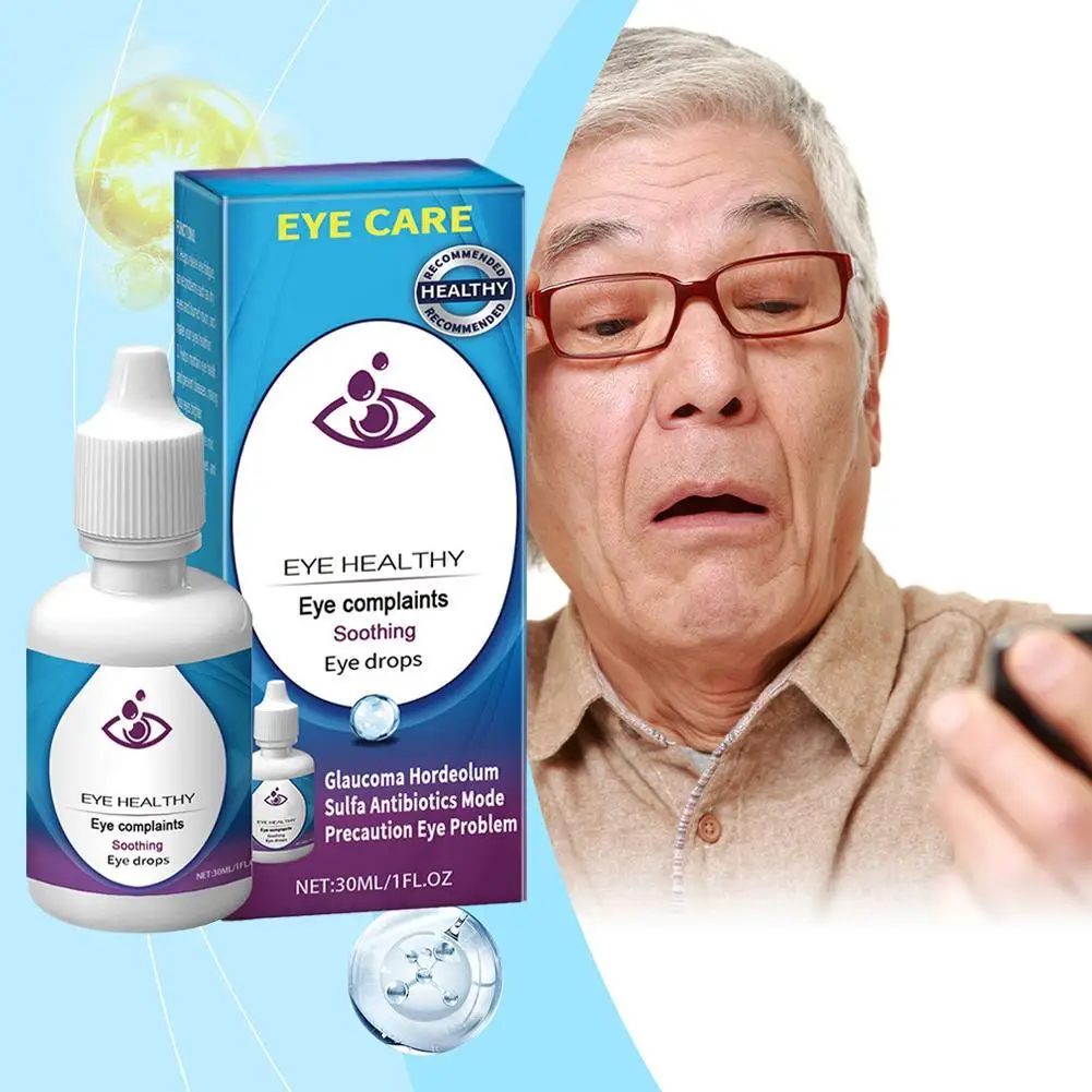 Eye Drops Relieve Eye Pain Blurred Vision Eyeball Fatigue Removal Enhance Eyesight Cataract Treatment Cooling Eye Drops