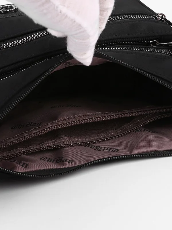 Bolso de hombro de gran capacidad para mamá, bandolera informal con múltiples compartimentos, tela de nailon impermeable, novedad de 2024