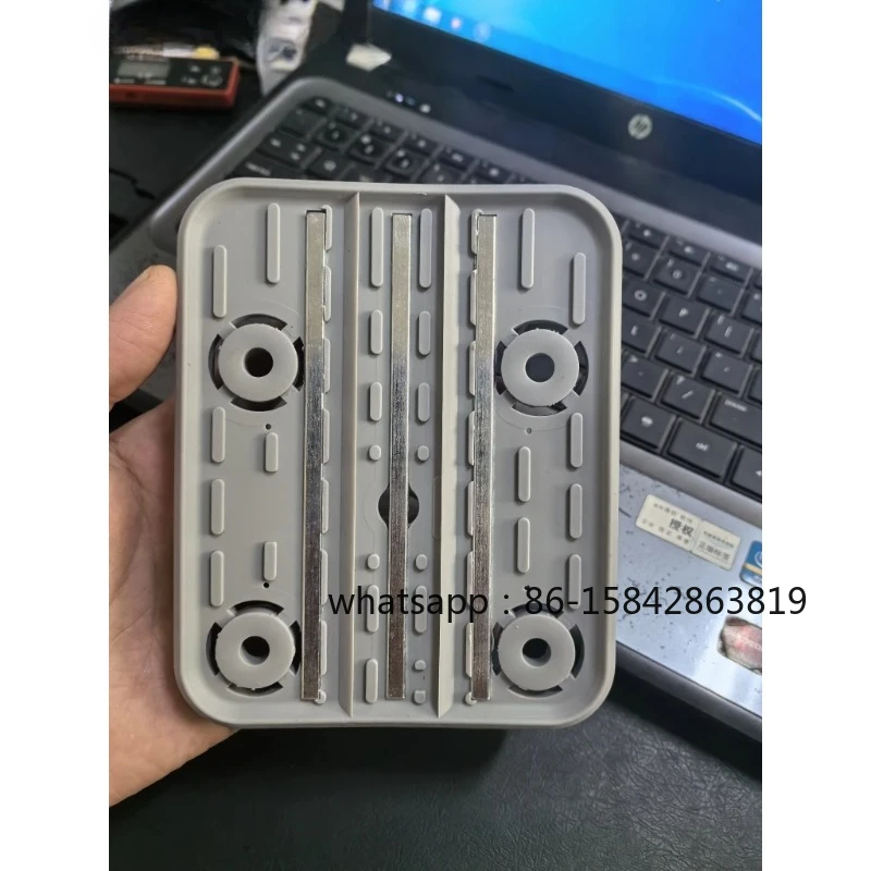 5pcs CNC Vacuum Suction Cup Rubber 140 * 115 * 17mm With Metal Strip (dual Channel)