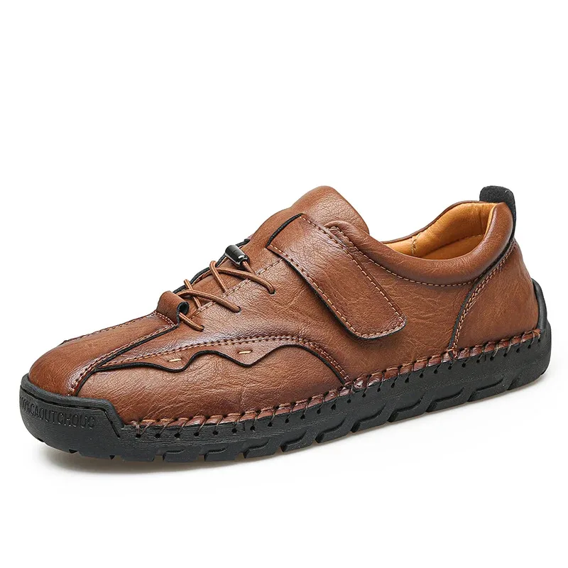 

Новые мужские повседневные туфли из 100% натуральной кожи: спортивные туфли, дышащие кожаные туфли, мужские ботинки до щиколотки, для активного отдыха