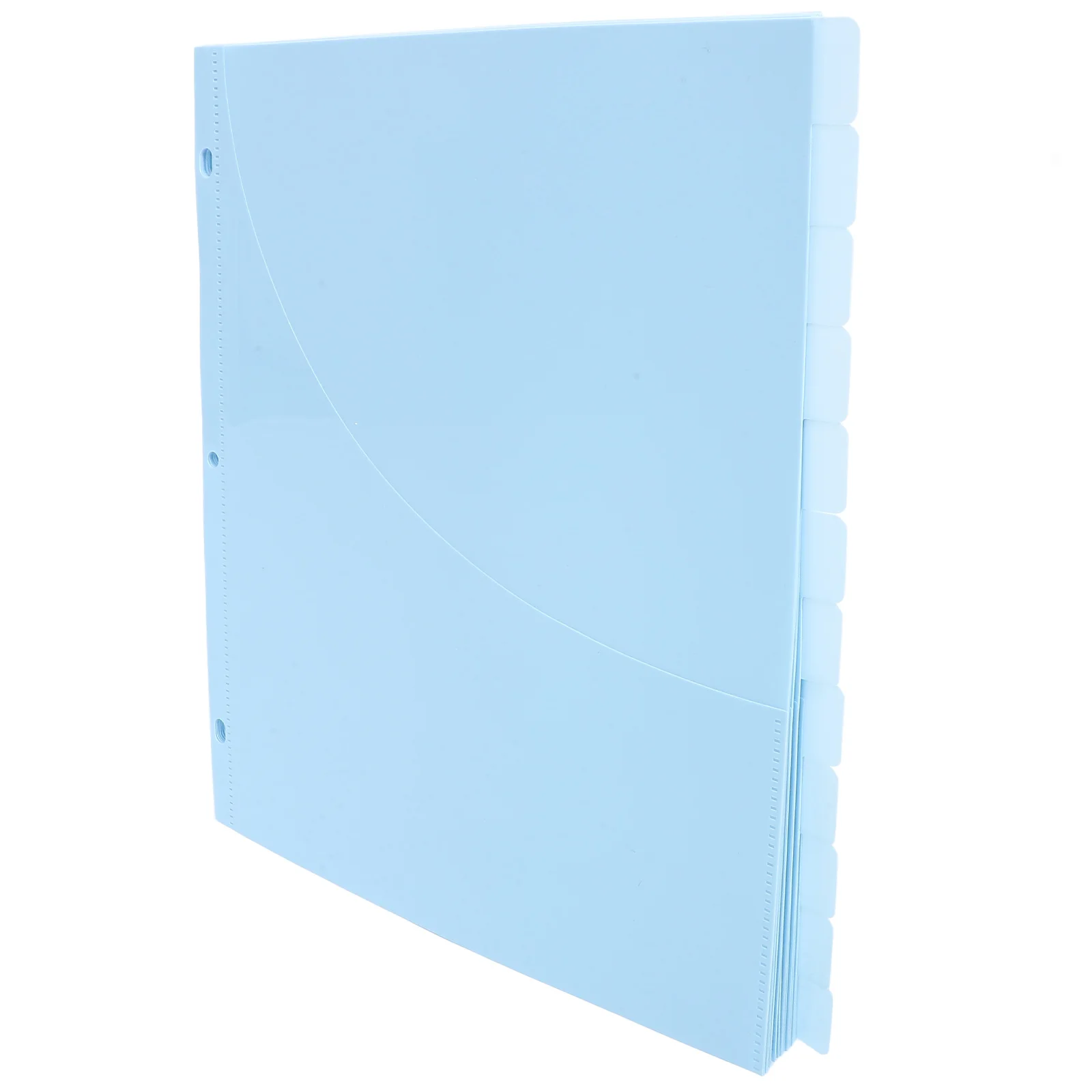 12 Pcs File Folder Binder Divider Pockets Plastic Document Holders Office Supplies Paper Sleeves ganizer