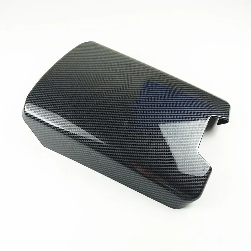 Black Carbon Fiber Car Armrest Box Lid Cover Ineriors Trim  Protective Shell For Audi A6 C8 2019 2020 2021 2022 2023