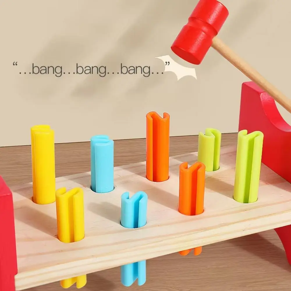 

Simulation Mallet Hammering Pounding Pounding Sensory Toddler Hammer Nails Hand Eye Coordination Educational Game