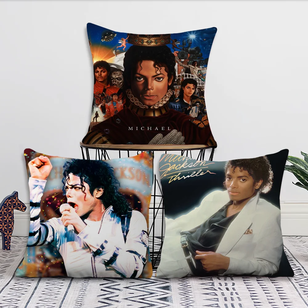 Classic Singer cushion cover Pillow Case Sofa Bedroom Living Room M-Mi-cha-elS Bedside Table Backrest Printing Squar J-Jack-sonS