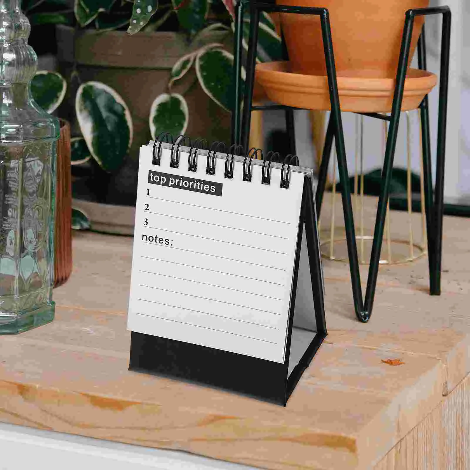 

2024 Mini Desk Calendar Planner Office Decor Simple Table Desktop Paper Decorative Standing for