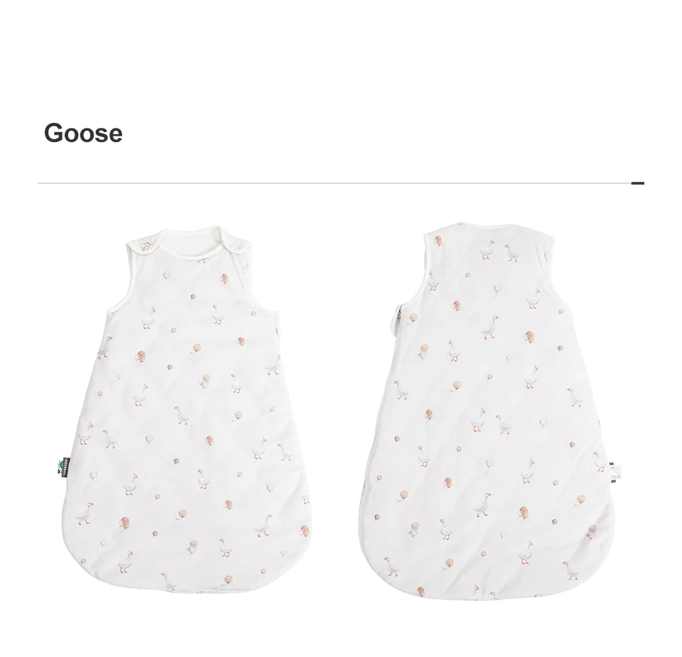 Sleeping Bag For Baby 0-24 Months Spring Autumn Sleeveless Wearable Anti-Kick Blanket Cartoon Printed Baby Sleepsacks 2.5Tog